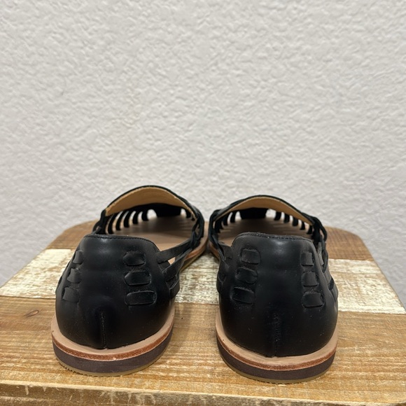 Nisolo Women’s Huarache Leather Sandals  Black Size 11 - Picture 6 of 8